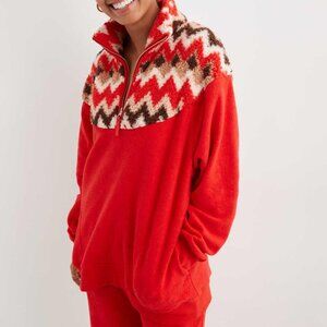 Aerie Oversized Fleece Zip Sweater